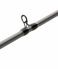 Close-up of Max X Spincast Reel And Fishing Rod Combo With Lightweight Sensitive Rod Smooth Multi Disc Drag Pre Spooled Monofilament Line.