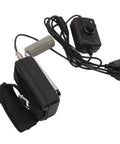 Portable Hand Crank Generator 30W High Efficiency Manual Power Supply For Outdoor Emergency Charging Alloy Black 902g with cables