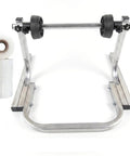 Rock Solid Bubble Wrap Dispenser Stand With Adjustable Plastic Baffles And Heavy Duty Steel Frame, includes packaging roll.