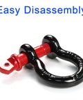 2 Pack 0.75 Inch D Ring Shackles Beefy Heavy Duty Forged Steel Screw Pin Shackles WLL 4.75T Built For Tractors Trucks Winches Stump Pulling Towing And Hauling On Jobsites