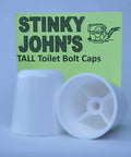 Universal Fit Tall Toilet Bolt Caps Fit 1/4 Inch Or 5/16 Inch Bolts, Screws On, Stays On, Easy Install, Paintable To Match