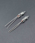 10 Pcs 3Mm 4Mm 5Mm Tilt Switch Unidirectional Momentary Sensor For PCB Projects Slick Low Resistance Under 100 Milliohms Easy Continuity With Light Tap Durable Electronic Switches, two glass tilt sensors with long leads