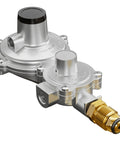 CALPOSE 2-Stage Propane Regulator with POL, aluminum body and brass inlet fitting