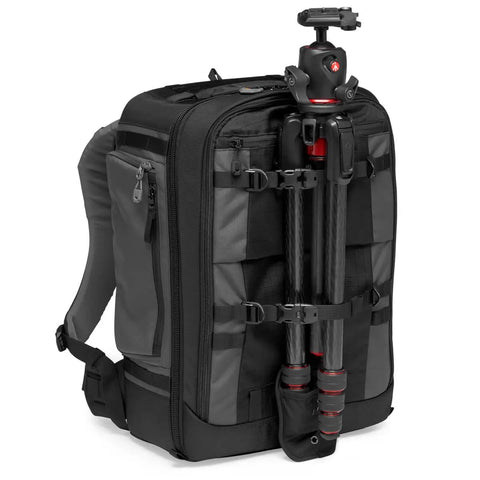 Pro Grade 32L Camera Backpack BP 450 AW II Weatherproof with attached tripod, black, tough design and quick access gear doors