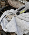 Industrial Recycled Gray T Shirt Rags 25 Lb Box For Heavy Duty Cleaning Wood Oil Paint Dirt Bulk Mechanic And Painter Rag Sets