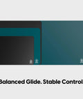 Premium Quality Top Shelf Xlsq Gaming Mouse Pad With A Hybrid Glide Surface That Gives You Slick Speed And Legit Control For Fast Fps Plays In Clean Jet Black Desk Mat Finish - three mouse pads in various sizes and colors.