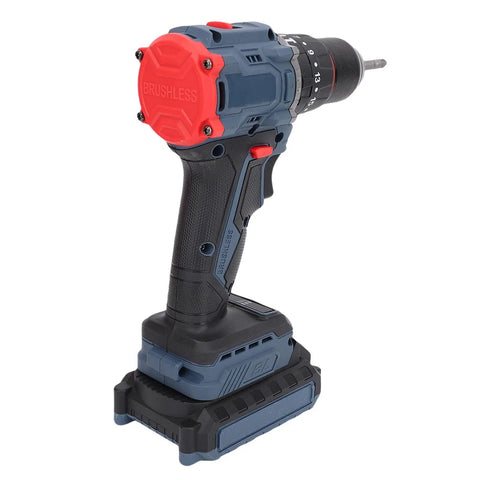 Heavy Duty Cordless Drill Kit Bad Boy with 1500 RPM and 25 Torque Settings, lightweight design for one-handed use.