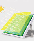 JUDYSSY Waterproof Solar Led Street Lamp, Solar Patio Lights Dusk to Dawn Solar Flood Light for Courtyards Building Facades, solar panel with sunlight absorption.