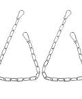 2 Pack Outdoor Gate Chain Lock With Four Carabiners, Adjustable 28 Inch Gate Latch Chain For Fence Yard Garden Farm Barn, One-Hand Operation, Stainless Steel