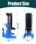 Heavy Duty Twenty Ton Toe Jack With Adjustable Height Rack And Dual Lifting Power For Crushing Through Tight Garage Spots dimensions 11.4 in x 12.9-18 in x 8.2 in