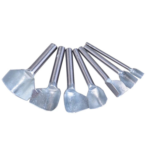 Leather Craft 7 Piece V Shape End Punch Cutter Set For Belts Wallets And Bags 10mm 15mm 20mm 25mm 30mm 35mm 40mm Sizes