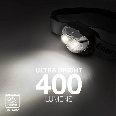 Pro 400 Rechargeable Headlamp With USB IPX4 Water Resistant Ultra Bright LED Multi Mode For Night Runs And Camping Light, illuminated