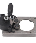 Lathe Headstock Assembly With 20T, 25T, And 45T Gear Set For Mini Lathes shown with aluminum alloy body and gears visible