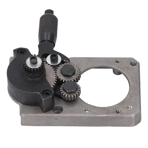 Lathe Headstock Assembly With 20T, 25T, And 45T Gear Set For Mini Lathes shown with aluminum alloy body and gears visible