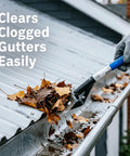 Legit Heavy Duty Two In One Roof Shingle Removal Shovel With Built In Nail Puller Comb And Short D Handle Made From Tough Carbon Steel To Make Your Reroofing Jobs Hella Easier clears leaves from gutter