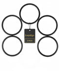 Five Pack PU Rock Tumbler Belts Replacement Kit For K1, K1 Pro, K3 And Thumlers AR Series displayed in circular layout