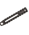 Improved Bipod Rail Four Point Eight Inch Long With Ten Slots Lightweight 1.09 Oz Built For Real Shooters Visible on white background