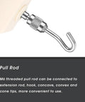 Analog Push Pull Dynamometer Force Gauge Meter With 100N Capacity Handheld Dial Gauge Tester For Electronics And Machinery Easy Read Precise Tension And Compression Measurements M6 hook pull rod