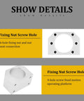 Diagram showing fixing nut screw holes on Aluminum Ball Screw Nut Housing Bracket For SFU 2505 And SFU 2510 DSG25H