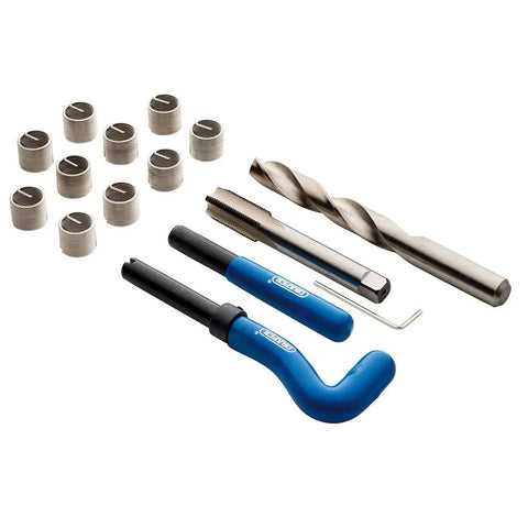 Top Tier Draper 15 Piece Metric Thread Repair Kit For M14 X 1.25 Includes HSS Drill Bit Tap Tool And Insert Kit To Fix Worn Threads Like A Total Boss, M14 inserts