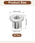 Solid Dowels Tenon Center Pins For Woodworking Pro Grade 3/8 Inch Dowel Centering Pins 16 Piece Stainless Steel 304