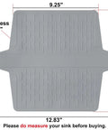 Double Sink Mat Protector With 36 Suction Cups No Odor No Stains Super Soft Divider Pad, dimensions and size details