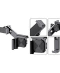 Premium Adjustable Car Phone Mount For Tesla Model 3 Y Cybertruck Dashboard Holder showing sturdy design and secure grip features.