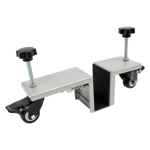 Heavy Hitter Door Dolly Cart 2 Pack 1000 Lb Capacity Steel Frame With 360 Swivel Brakes For Easy Panel Moves smooth dolly with clamps and wheels.