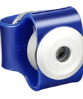 Flexible Shaft Coupler 18Mm Diameter 28Mm Length With 6Mm To 6Mm Bores Hella Flexible Tpu Elastomer Core Aluminum Clamping Hub blue finish