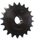 50 Pitch Roller Chain Sprocket With 20 Teeth And One Inch Bore Built To Last 50B20-1 50BS20H-1 ANSI Carbon Steel sprocket with keyway slot