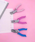 One Quarter Inch Hole Punch For Crafts With Pink Soft Grip Handle, Handheld Paper Puncher For Home Office Classroom, Easy Spacing Between Holes