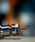 SpeTool Up&Down compression router bit in metal chuck, 1/4 inch shank, 1/8 inch cutting diameter, solid carbide