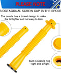 Flexible Gas Can Spout Replacement Kit For Half Gallon One Gallon Five Gallon Ten Gallon Cans With Vent Caps Easy Pour Nozzle