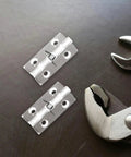 Clear Acrylic Invisible Self Closing Door Hinges With Spring Loaded Concealed Hardware 6 Pack 45x35mm for cabinets