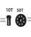 Heavy Duty Metal Differential RC Spur Gear Kit For MJX Hyper Go 1 14 And 1 16 Models Includes 50T Main Gear Bevel Pinion