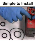 15 Piece 3 Ton Hydraulic Floor Jack Seal Kit With O Ring Seals Complete Fix Kit for SUVs installation demonstration
