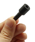 Top Shelf Double Headed Hanger Bolt Driver Bit 1/4 Inch To 20 Thread Forged From Heavy Duty Carbon Steel For Power Drills With Hex Shank, held in hand.