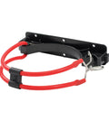 Durable Scuba Tank Holder System with interlocking bases and flexible silicone band for easy tank access, mounts on surface.