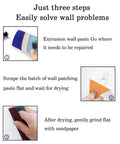 Step-by-step guide to using Universal Wall Repair Ointment And Sealant For Cracked And Peeling Walls Graffiti Patch Cream.