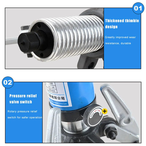 Heavy Duty Hydraulic Gear Puller Kit With Adjustable Jaws And Bearing Hub Separator 5 To 20 Ton Pulling Tool Close-up