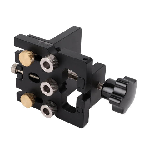 Doweling Jig Kit With Aluminum Adjustable Drilling Guide For Cabinet Installation And Furniture Assembly Pro Grade Precision