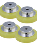 4x Dia 50mm H 6mm Silicone Encoder Wheel For Rotary Encoders Industrial Grade Meter Wheel Durable Aluminum And Silicone Build Easy Install