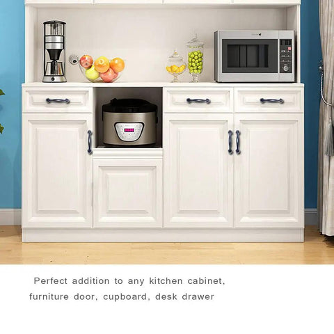 Sleek Matte Black Cabinet Pulls 30 Pack, 3 Inch Hole Centers, 4.57 Inch Length Bar Style Handles installed on kitchen cabinets