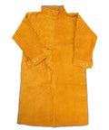 Leather Welding Apron With Sleeves And Heavy Duty Jacket For Men Flame Resistant Welder Gear 45 Inch Heat Shield Apron