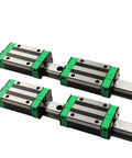 Premium High Precision Linear Guide Rail Kit With 200mm To 1500mm HGR20 Square Rail And HGH20CA Bearing Slide Blocks For Smooth Low Friction Motion Control Systems, HGR20 rail with dual slide blocks