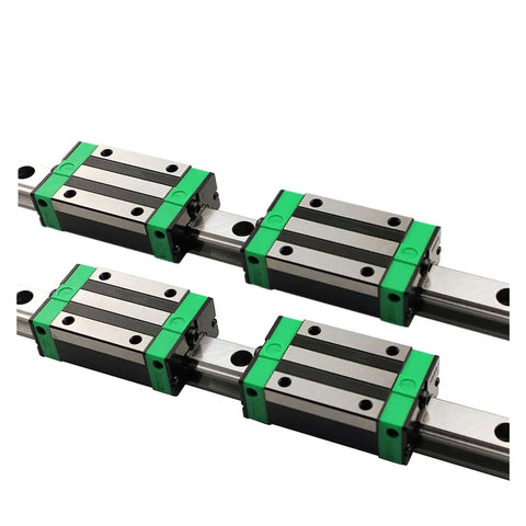 Premium High Precision Linear Guide Rail Kit With 200mm To 1500mm HGR20 Square Rail And HGH20CA Bearing Slide Blocks For Smooth Low Friction Motion Control Systems, HGR20 rail with dual slide blocks