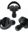 Three Pack Stainless Steel D Ring Camera Screws One Quarter Inch Quick Release Tripod Nut For Cameras Straps Monopods