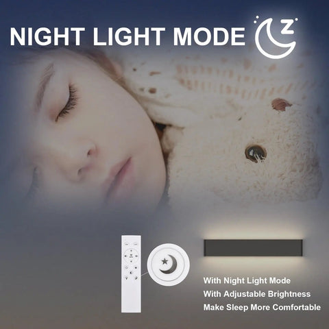 Remote Control Dimmable Sleek Black Vanity Light Fixture With Color Temperature Adjustable LED For Bathroom 32.6 Inch