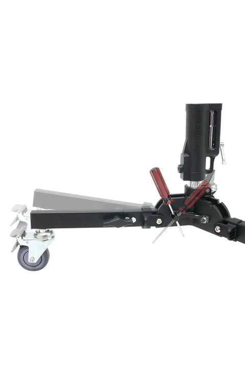 Quick Action Roller Stand Base, Low Profile Wheeled Lighting Rig With No Sweat Fold Setup, Compact Studio Support For Junior And Baby Mounts, Smooth Rolling Gear Cart Straight Fire For Filmmakers