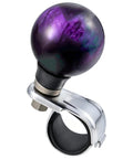 Ball Shape Steering Wheel Spinner Knob for Tractors Forklifts and Lawn Mowers One Hand Turn Aid Grip Suicide Style Power Handle Dark Purple Durable